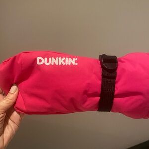Dunkin promo pink left mittan glove NEW